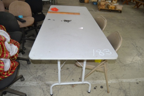 FOLDING TABLE W/2 CHAIRS