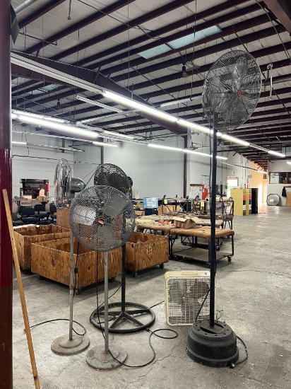 LOT OF PEDISTAL FANS