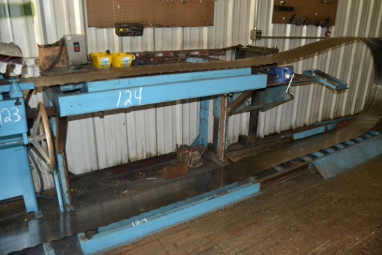 ARMSTRONG HAMMERING BLOCKS W/ TABLE & WELDING CLAMP