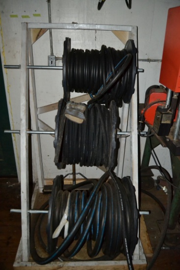 NEW HYDRAULIC HOSE & HYDRAULIC FITTINGS W/ STEEL CABINET