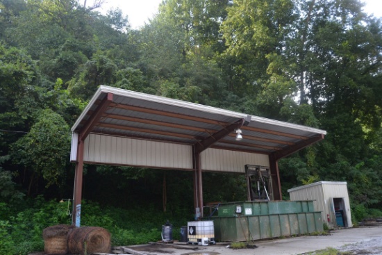 20'X50' PREFAB OPEN SIDED SHED OVER DIP TANK SYSTEM