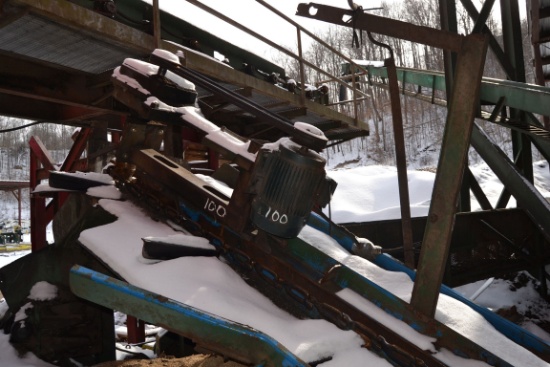 PATZ 40' BARN SWEEP CONVEYOR W/ 15' INCLINE W/ DRIVE