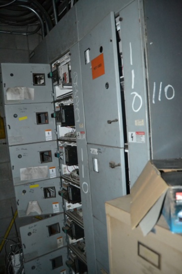 MCC PANEL CONSIST OF 1 SIZE 4 STARTER W/ 5 SIZE 1 STARTER W/ DISCONNECT