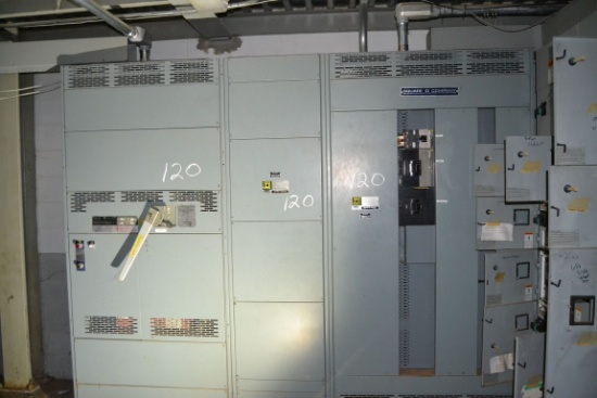 SQUARE D 2000 AMP SWITCH GEAR W/ SQUARE D 2000 AMP SWITCH BOARD