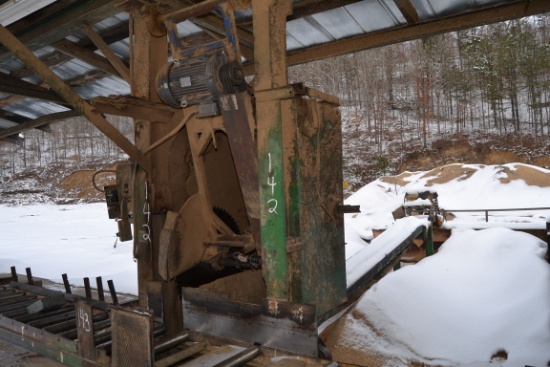 SWINGING TIE CUT OFF SAW W/ 10HP MOTOR W/ 30" SAW