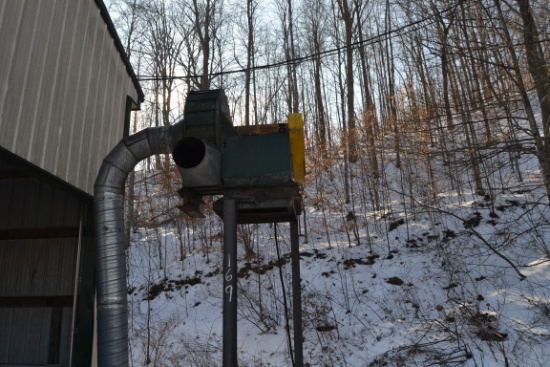 PENDU 24" SUCTION BLOWER W/ 15HP MOTOR W/ PIPE W/ STAND