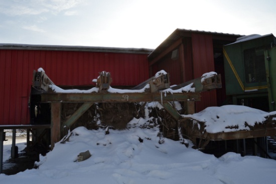 COOPER 30' 4 STRAND HEAVY DUTY LOG DECK W/ #78 CHAIN W/ HEAVY DUTY ELECTRIC DRIVE