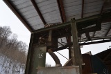 34' INCLINE ALL STEEL WASTE CONVEYOR W/ 110 LADDER BACK CHAIN W/ DRIVE COMING FROM CHIPPER