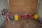 LOT OF GAS CANS