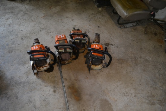 (4) STIHL CHAIN SAWS