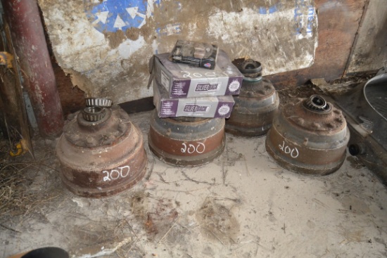 (4) BRAKE DRUMS