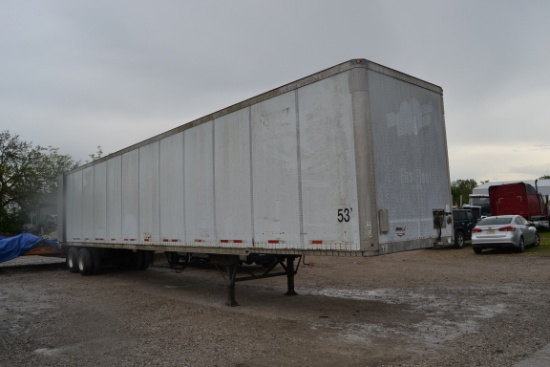 53" WALBASH BOX TRAILER NO TITLE