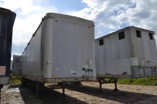 1989 LUFKIN 48' OPEN TOP TRAILER W/ ROLLOVER TARP VIN#1L01A4826K1083480 (HAVE TITLE, MAY TAKE UP TO
