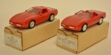 Pair Of 1990 Chevrolet Corvette Promo Cars In Box