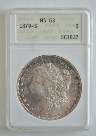 1879-S ANACS MS 63 Morgan Dollar