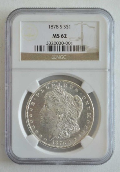 1878-S NGC 62 Morgan Dollar