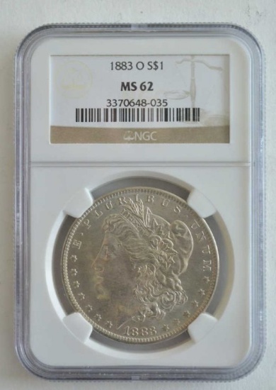 1883-O NGC MS 62 Morgan Dollar