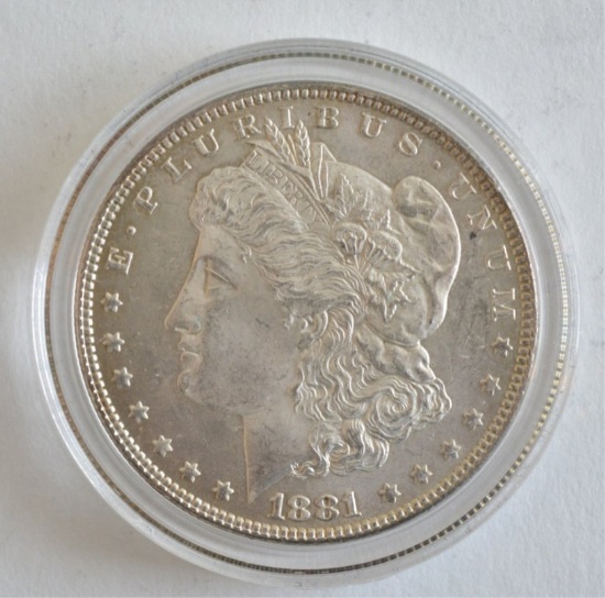 1881 AU/BU Morgan Dollar