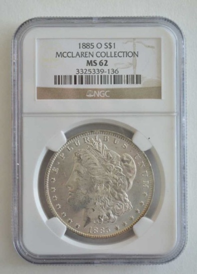 1885-O NGC MS 62 Morgan Dollar