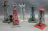 Lot of 5 Railroad Beacons-Single & Multi-Light