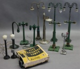 Lot of 9 Electric RR Street Lamp Accessories