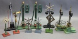 Lot of 11 Various Model RR Signal Lights/Signs