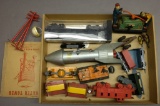 Lot of Misc Trains and Toys-Rocket Bank-American F