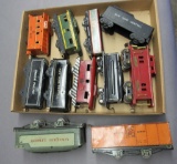 Lot of 10 Tin Toy Train Cars-Tenders & More