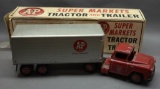 Marx A&P Super Market Tractor Trailer w/Box
