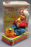 Linemar Snake Charmer Battery Op Toy in box