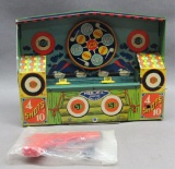 Wyandotte Shooting Gallery Wind Up toy w/gun