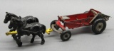 Arcade McCormick Deering Manure Spreader w/team