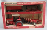 Ertl IH Farm Set w/Deluxe Barn 1977- NIB