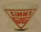 Simms Three Sided One Piece Cone Shaped Gas Globe