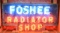 Vintage Foshee Radiator Shop Neon Advertising Sign