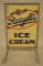 DSP Roszells Ice Cream Framed Curb Sign