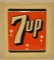 SST 7 Up Embossed Advertising Sign