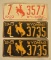 Vintage 1943 Wyoming Matching Plate Set Lot