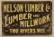 SST Nelson Lumber Co. Embossed Sign