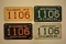 1953-1956 Illinois Motorcycle License Plates