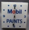 Mobil Paints Molded Plastic clock- Square -NPI