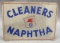 Mobil Cleaners Naphtha Masonite Sign- Unusual