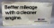 Mobil Better Mileage  Painted Metal Sign