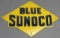 Blue Sunoco Die Cut PPP Pump Plate Sign