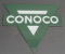 Conoco Die Cut PPP Pump Plate- Green/white