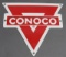 Conoco Die Cut PPP Pump Plate- White border/red