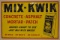 SST Mix-Kwik Concrete Embossed Advertising Sign