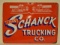 SSP John Schanck Trucking Co. Advertising Sign