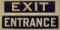 SSP Entrance & Exit  Signs