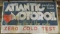 Atlantic motor Oil Canvas Advertising Banner